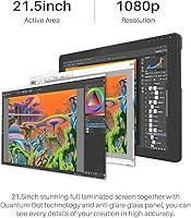 HUION Kamvas 22 Plus QLED Drawing Tablet 21.5-inch — image 2