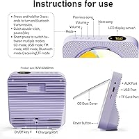 ZYOKATA KC718 Portable Bluetooth CD Player — image 2