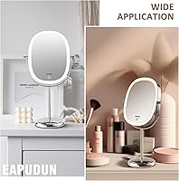 EAPUDUN 9″ Lighted Makeup Mirror with 7X Magnification — image 2