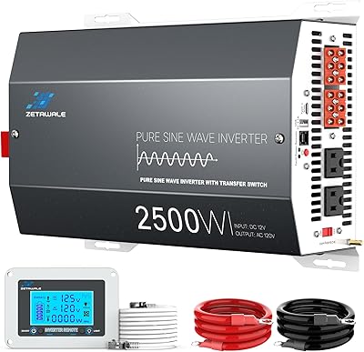 ZETAWALE 2500W Pure Sine Wave Inverter