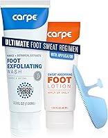 Carpe Sweat Absorbing Foot Lotion & Foot Exfoliating Scrub Regimen — image 1