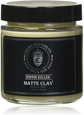 Crown Shaving Hippie Killer Matte Styling Clay, 120mL