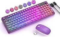 BAIHUAFRU Wireless Backlit Keyboard and RGB Mouse Combo — image 1