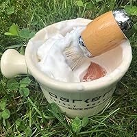 Parker Deluxe Stoneware Apothecary Shaving Mug – Ivory — image 3