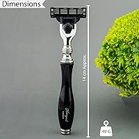 Haryali London 3 Edge Shaving Razor with Black Coated Handle — image 6