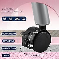 Joligrace Professional Foldable Manicure Table Pink — image 6