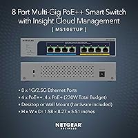 NETGEAR MS108TUP 8-Port Ultra60 PoE Multi-Gig Ethernet Smart Switch — image 2
