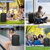LUOCIP Large Carry On Travel Backpack 40L for 17 Inch Laptop — image 7