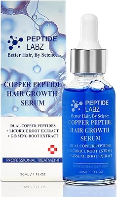 PeptideLabz Copper Peptide 10% GHK-CU & 5% AHK-CU Hair Growth Serum