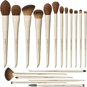 LORYP 18-Piece Makeup Brush Set Khaki Review