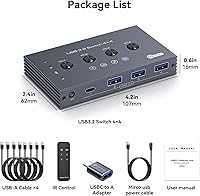 TJCXELE USB 3.2 Switch Selector 4 Computers — image 7