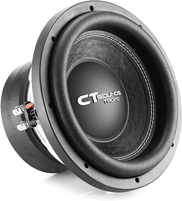 CT Sounds TROPO-10-D4 10″ Dual 4 Ohm Car Subwoofer