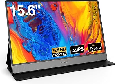 KOORUI 15.6-inch Portable Monitor 1080P FHD
