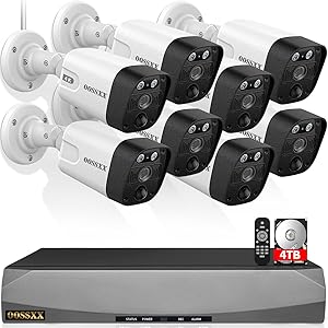 OOSSXX 4K PoE Outdoor Security Camera System Review