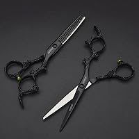 VTYEUTP Black Dragon 6.0 Inch Professional Hair Cutting Scissors Set — image 5