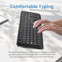 HUO JI Silent Wireless Keyboard and Mouse Combo — image 5