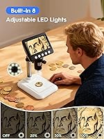 WKR Coin Microscope 1080P Digital Magnifier 50X-1000X — image 3