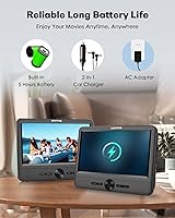 WONNIE 10-Inch Dual Screen Car DVD Player — image 3