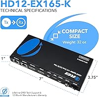 OREI HD12-EX165-K 4K HDMI Over Ethernet Extender Splitter — image 5