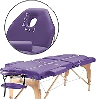 Saloniture Professional Portable Massage Table with Backrest - Lavender — image 7