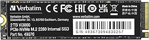 Verbatim 2TB SSD Vi3000 PCIe NVMe M.2 2280