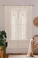 GCOVELIS Boho Macrame Curtain 52″W x 72″L — image 2