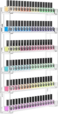 FEMELI 21 * 21 Inch Nail Polish Wall Rack