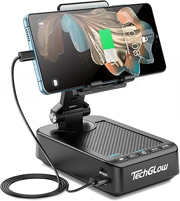 TechGlow L40 Bluetooth Speaker Power Bank Phone Stand