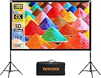 Towond 100-inch Portable Projector Screen with Stand — image 1