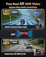 Terunsoul D016 4K Front and Rear Dash Cam — image 2