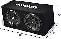Kicker 43DC122 Dual Comp 12-inch Subwoofer Enclosure 2-Ohm — image 9