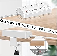 GLCONN Desk Clamp Power Strip with USB C (20W PD) — image 4