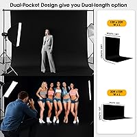 CPLIRIS 10x20ft Black Backdrop — image 3