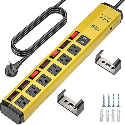 CRST CRST-IS6A450-2U 6-Outlet Power Strip