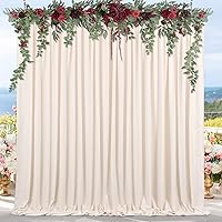 B-COOL Ivory Backdrop Curtains 2 Panels 5ft x 8ft — image 2