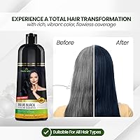 Herbishh Hair Color Shampoo - Blue Black, 500mL — image 7