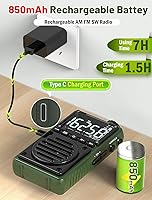 Jazmm Digital AM FM Weather Band Radio — image 3