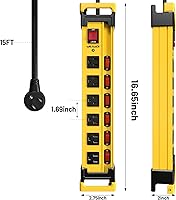 Plug'n Power Strip Surge Protector 2700J with Individual Switches — image 7