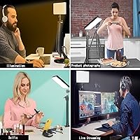 DImotliyor LED Desk Bi-Color Video Light with C-Clamp Stand — image 5