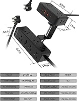 HOPOW QT1360-CU Desk Clamp Power Strip — image 7