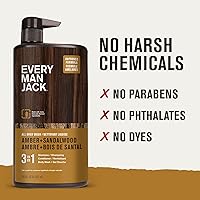 Every Man Jack Amber + Sandalwood 3-in-1 All Over Wash, 28.8oz (2 Pack) — image 6