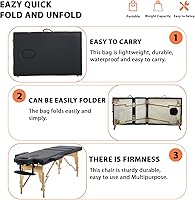 FDW Massage Bed 24″ Portable Massage Table — image 4