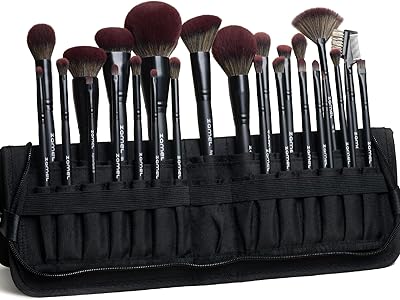 ZAMEL 26Pcs Premium Black Makeup Brushes Set