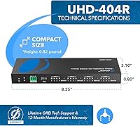 OREI UHD-404R 4x4 4K HDMI Matrix Switcher — image 9