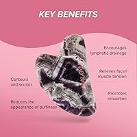 Skin Gym Sculpty Heart Amethyst Gua Sha Tool — image 3