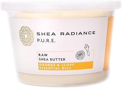 Shea Radiance P.U.R.E Raw Shea Butter 14oz Orange & Clove