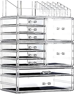 Cq Acrylic Clear Makeup Storage Organizer