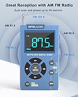 Greadio Portable AM FM Radio with MP3 Player — image 2