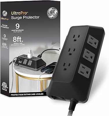 GE UltraPro 9-Outlet Surge Protector
