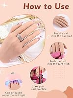 PALPTASN Silicone Practice Hand for Acrylic Nails with Stand Bracket (Right Hand, Ivory White) — image 7